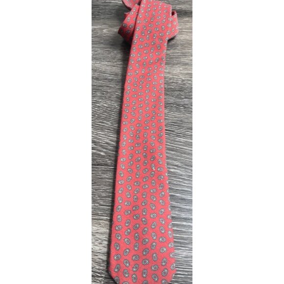 Vintage BIANCHI Red Vintage Italian Necktie Men's Elegant Formal Business Casual - Picture 6 of 8